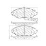 CENTRIC PARTS 104.16330 Posi Quiet Semi-Metallic Brake Pads with Hardware