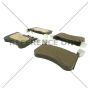 CENTRIC PARTS 104.16340 Posi Quiet Semi-Metallic Brake Pads with Hardware