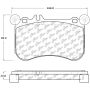 CENTRIC PARTS 104.16340 Posi Quiet Semi-Metallic Brake Pads with Hardware