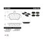 CENTRIC PARTS 104.16462 Posi Quiet Semi-Metallic Brake Pads with Hardware