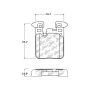 CENTRIC PARTS 104.16560 Posi Quiet Semi-Metallic Brake Pads with Hardware