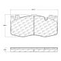CENTRIC PARTS 104.17380 Posi Quiet Semi-Metallic Brake Pads with Hardware