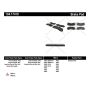 CENTRIC PARTS 104.17410 Posi Quiet Semi-Metallic Brake Pads with Hardware