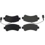 CENTRIC PARTS 104.17461 Posi Quiet Semi-Metallic Brake Pads with Hardware