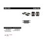CENTRIC PARTS 104.17470 Posi Quiet Semi-Metallic Brake Pads