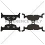 CENTRIC PARTS 104.18970 Posi Quiet Semi-Metallic Brake Pads