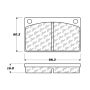 CENTRIC PARTS 105.00430 Posi Quiet Ceramic Brake Pads with Shims