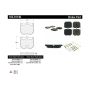 CENTRIC PARTS 105.01140 Posi Quiet Ceramic Brake Pads with Shims and Hardware