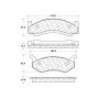 CENTRIC PARTS 105.01230 Posi Quiet Ceramic Brake Pads with Shims and Hardware