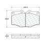 CENTRIC PARTS 105.01370 Posi Quiet Ceramic Brake Pads with Shims and Hardware