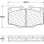 CENTRIC PARTS 105.01371 Posi Quiet Ceramic Brake Pads with Shims and Hardware