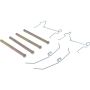 CENTRIC PARTS 105.01371 Posi Quiet Ceramic Brake Pads with Shims and Hardware