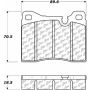 CENTRIC PARTS 105.01630 Posi Quiet Ceramic Brake Pads with Shims