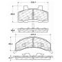 CENTRIC PARTS 105.02150 Posi Quiet Ceramic Brake Pads with Shims and Hardware