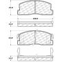 CENTRIC PARTS 105.02230 Posi Quiet Ceramic Brake Pads with Shims and Hardware