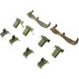 CENTRIC PARTS 105.02450 Posi Quiet Ceramic Brake Pads with Shims and Hardware