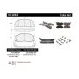 CENTRIC PARTS 105.02630 Posi Quiet Ceramic Brake Pads with Shims and Hardware