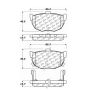 CENTRIC PARTS 105.03230 Posi Quiet Ceramic Brake Pads with Shims and Hardware