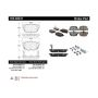 CENTRIC PARTS 105.03231 Posi Quiet Ceramic Brake Pads with Shims and Hardware