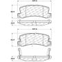 CENTRIC PARTS 105.03250 Posi Quiet Ceramic Brake Pads with Shims and Hardware