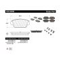 CENTRIC PARTS 105.03290 Posi Quiet Ceramic Brake Pads with Shims and Hardware