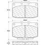 CENTRIC PARTS 105.03310 Posi Quiet Ceramic Brake Pads with Shims