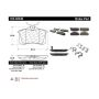 CENTRIC PARTS 105.03340 Posi Quiet Ceramic Brake Pads with Shims and Hardware