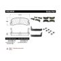 CENTRIC PARTS 105.03520 Posi Quiet Ceramic Brake Pads with Shims and Hardware