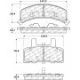 CENTRIC PARTS 105.03690 Posi Quiet Ceramic Brake Pads with Shims and Hardware