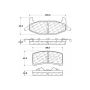 CENTRIC PARTS 105.03770 Posi Quiet Ceramic Brake Pads with Shims and Hardware