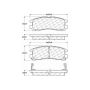 CENTRIC PARTS 105.03831 Posi Quiet Ceramic Brake Pads with Shims and Hardware