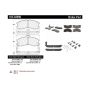 CENTRIC PARTS 105.03990 Posi Quiet Ceramic Brake Pads with Shims and Hardware