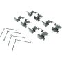 CENTRIC PARTS 105.03990 Posi Quiet Ceramic Brake Pads with Shims and Hardware