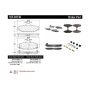 CENTRIC PARTS 105.04130 Posi Quiet Ceramic Brake Pads with Shims and Hardware