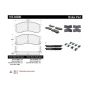 CENTRIC PARTS 105.04280 Posi Quiet Ceramic Brake Pads with Shims and Hardware