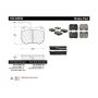 CENTRIC PARTS 105.04550 Posi Quiet Ceramic Brake Pads with Shims