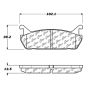 CENTRIC PARTS 105.04580 Posi Quiet Ceramic Brake Pads with Shims and Hardware