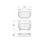 CENTRIC PARTS 105.04610 Posi Quiet Ceramic Brake Pads with Shims