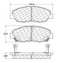 CENTRIC PARTS 105.04650 Posi Quiet Ceramic Brake Pads with Shims and Hardware