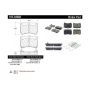 CENTRIC PARTS 105.04660 Posi Quiet Ceramic Brake Pads with Shims and Hardware