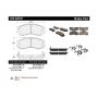 CENTRIC PARTS 105.04701 Posi Quiet Ceramic Brake Pads with Shims and Hardware