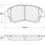 CENTRIC PARTS 105.04761 Posi Quiet Ceramic Brake Pads with Shims and Hardware