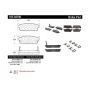 CENTRIC PARTS 105.04790 Posi Quiet Ceramic Brake Pads with Shims and Hardware