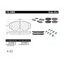 CENTRIC PARTS 105.04860 Posi Quiet Ceramic Brake Pads with Shims and Hardware