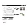 CENTRIC PARTS 105.04920 Posi Quiet Ceramic Brake Pads with Shims and Hardware