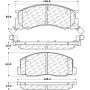 CENTRIC PARTS 105.05000 Posi Quiet Ceramic Brake Pads with Shims and Hardware
