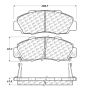 CENTRIC PARTS 105.05030 Posi Quiet Ceramic Brake Pads with Shims and Hardware
