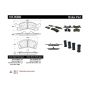 CENTRIC PARTS 105.05060 Posi Quiet Ceramic Brake Pads with Shims and Hardware