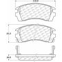 CENTRIC PARTS 105.05090 Posi Quiet Ceramic Brake Pads with Shims and Hardware