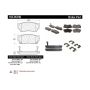 CENTRIC PARTS 105.05100 Posi Quiet Ceramic Brake Pads with Shims and Hardware